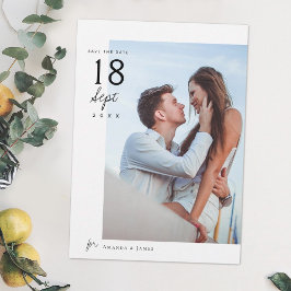 Invitación Guardar las fechas con foto única