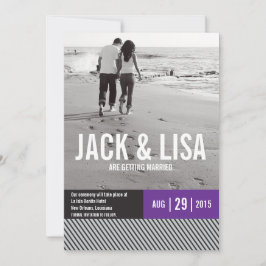 Invitación Guardar mínimo los anuncios de fecha | BODA