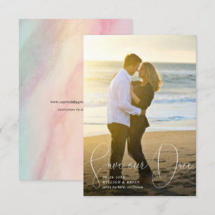 Invitación Guardar nuestras líneas de fecha refinada con lápi