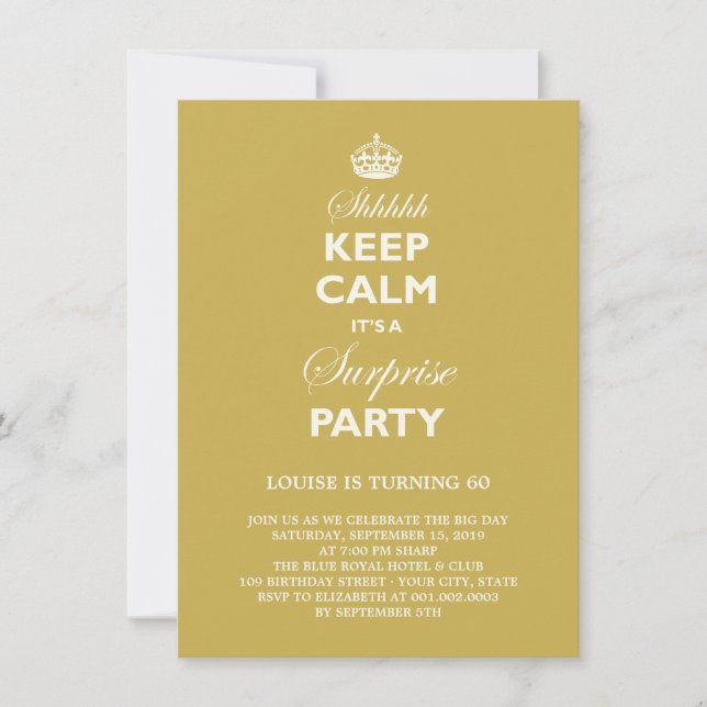 Invitación Guarde el cumpleaños divertido tranquilo de la (Anverso)