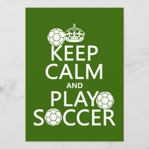 Invitación Guarde el fútbol de la calma y del juego