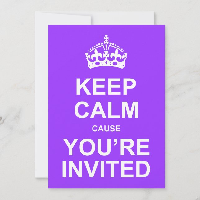 Invitación Guarde la causa tranquila que usted es Quinceañera (Anverso)