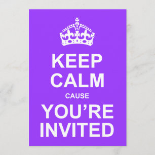 Invitación Guarde la causa tranquila que usted es Quinceañera