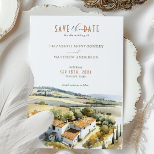 Invitación Guarde La Fecha Country Relais & Spa Le Capanne