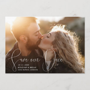 Invitación Guarde nuestras líneas finalizadas de plumas lisas