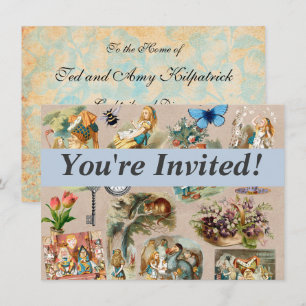 Invitación Guardería Alice Colorido Clásico siglo XIX Wonderl