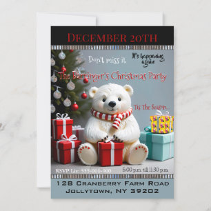 Invitación Guardia de oso Regalos Navidades anuales Fiesta