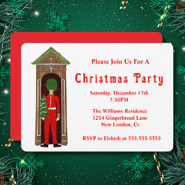 Invitación Guardia Real de navidades con casa de pan de jengi