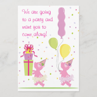 Invitación guarra de la fiesta de cumpleaños -