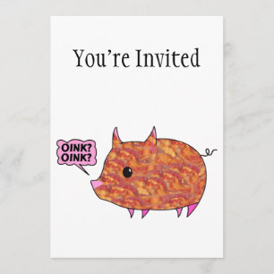 Invitación Guarro envuelta tocino