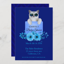 Invitación Guay Cat En El Bolsillo De Baby Shower
