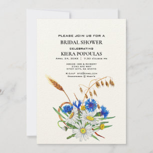 Invitación Guay Elegant Boho Floral Botanical Bridal Shower