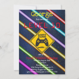 Invitación Guay, fiesta de cumpleaños de un chico divertido