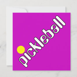 Invitación Guay Fun Mod PICKLEBALL Bolsa De Texto En Verde Br