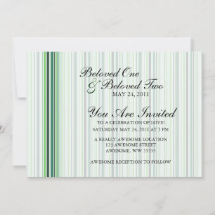 Invitación Guay Green Stripes