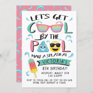 Invitación Guay por la fiesta de cumpleaños del grupo de Emoj