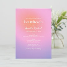 Guay Trendy Gradient Pink Purple Bat Mitzvah