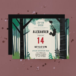 Invitación Guay Zipline Adventure Nature Adrenalina al aire l