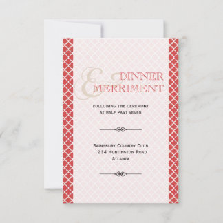 Invitación Guayaba jugosa recinto de recepción ampersand marr