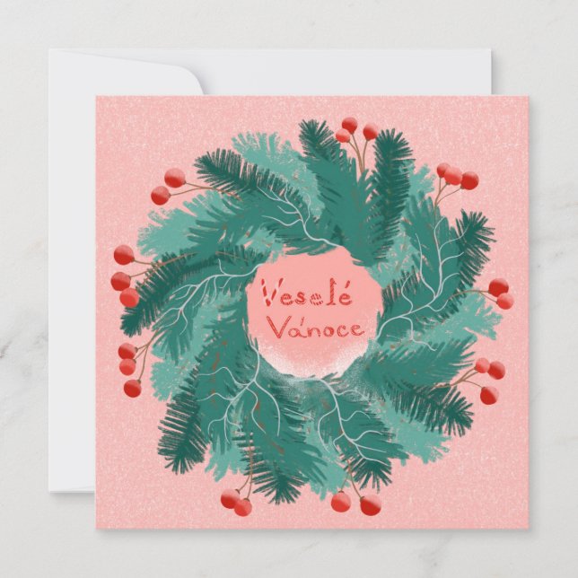 Invitación Guerra de navidad checa (Anverso)