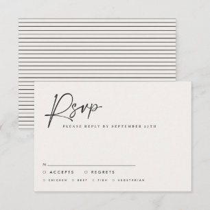 Invitación guión boda guión blanco negro moderno i elegante