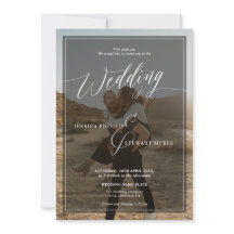 Guión boda moderno en blanco y negro 2 fotos