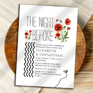 Invitación Guión botánico La noche anterior