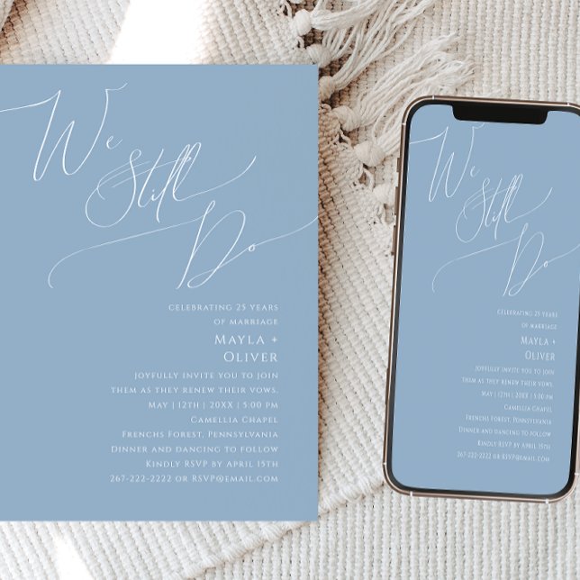 Invitación Guión caprichoso | Azul Todavía Vemos Renovación (Subido por el creador)