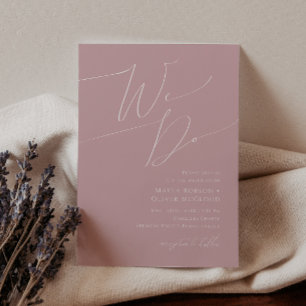Invitación Guión caprichoso Rosa polvoriento que hacemos Bo