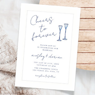 Invitación Guión caprichoso vitorea a Boda por siempre Doodle