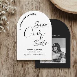 Invitación Guión casual Guardar la Boda de bebidas sin fecha