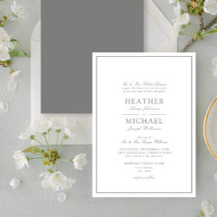 Invitación Guión clásico Eucalyptus Greev