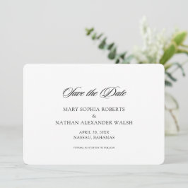 Invitación Guión de boda para guardar la fecha
