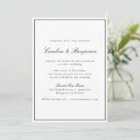 Guión de borde clásico Boda elegante todo en uno