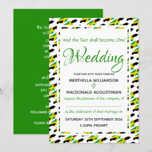 Invitación Guión de celebración de boda personalizada con ban