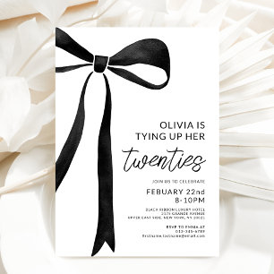 Invitación Guión de celebración de Fiesta de cumpleaños 30 Bl