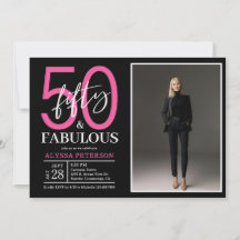 Guión de cincuenta y fabulosos Foto Cumpleaños 50