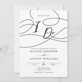 Invitación Guión De Fancia Antes De Decir "Yo Lo Hago" Cena D