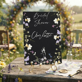 Invitación Guión de flores silvestres brillantes y atrevidas