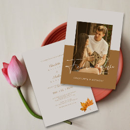 Invitación Guión de la caída en el amor: Boda de fotografía d