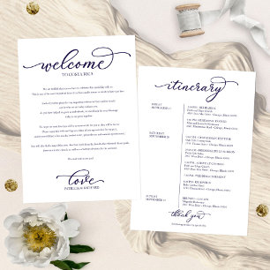 Invitación Guión de Moda tineraria de bienvenida de fin de se
