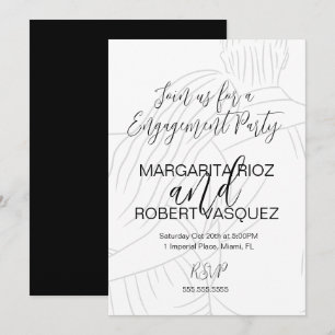 Invitación Guión de pareja linda abrazándose Fiesta de compro
