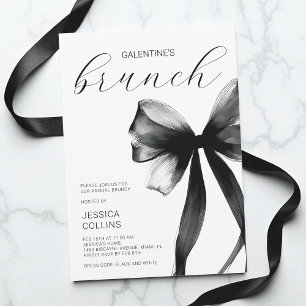 Invitación Guión Fiesta de Brunch del Día de Galentine con La