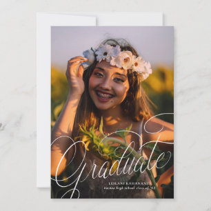 Invitación Guión Fiesta de Graduación Foto Moderna
