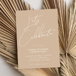 Invitación Guión Minimalista moderno Cumpleaños 21<br><div class="desc">Moderna invitación minimalista de cumpleaños 21 con diseño sencillo con elegante tipografía escrita a mano.</div>