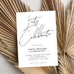 Invitación Guión Minimalista moderno Cumpleaños 21<br><div class="desc">Moderna invitación minimalista de cumpleaños 21 con diseño sencillo con elegante tipografía escrita a mano.</div>