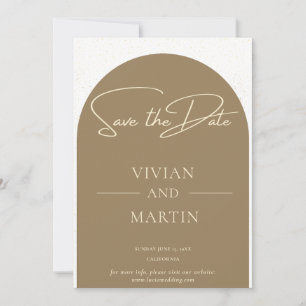 Invitación Guión Minimalista moderno Polvo de oro Salva La Fe