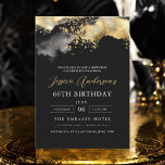 Invitación Guión minimalista negro y oro 60 cumpleaños<br><div class="desc">¡Celebra el haber cumplido 60 con estilo con una invitación Minimalista de cumpleaños Black y Gold! Con elegantes acentos en negro y oro, elegante tipografía de guiones y un diseño limpio y moderno, esta invitación marca el tono para una sofisticada celebración. Ideal para cualquier tipo de evento, desde salones de...</div>