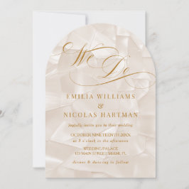 Invitación Guión minimalista que hacemos foto Boda