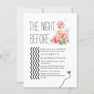 Invitación Guión mínimo de Rubor La noche anterior a la invit